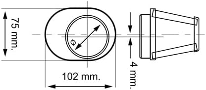 Конусен филтър P08 F1-85 С офсетов десния фланец 50 мм извън оста (дължина 100 мм)