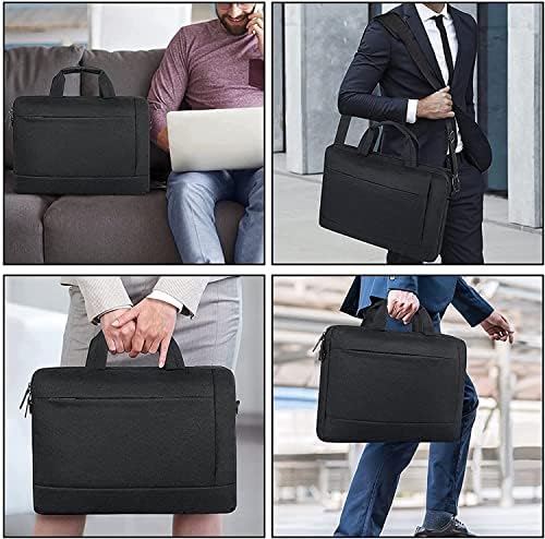 Чанта за лаптоп 15,6 за мъже и жени, Актуализирана Чанта-Месинджър на рамо с Мека каишка, Трайни Бизнес Куфарче, Чанта