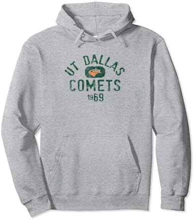 Тексас в Далас Кометс 1969 Ретро Пуловер с Логото на Hoody с Качулка