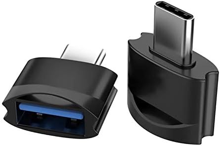 USB Адаптер C за свързване към USB конектора (2 опаковки), съвместим с Samsung Galaxy S20 + за OTG със зарядно устройство