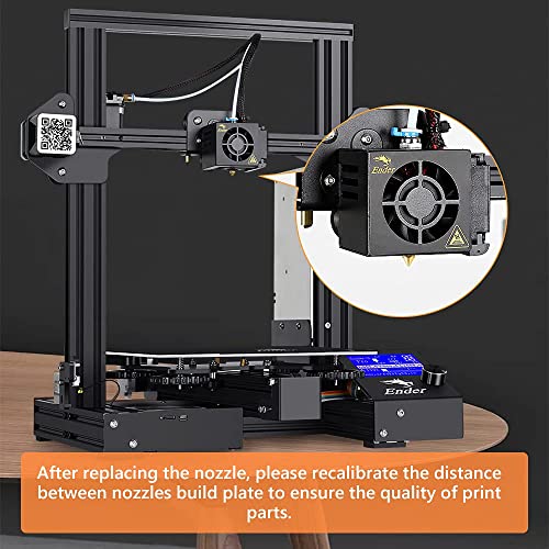 Официални дюзи Creality за 3D-принтер На 3 0,4 мм, 5 бр., Месингови дюзи Hotend за 3D-принтер На 3/На 3 V2/На 3 Pro/На
