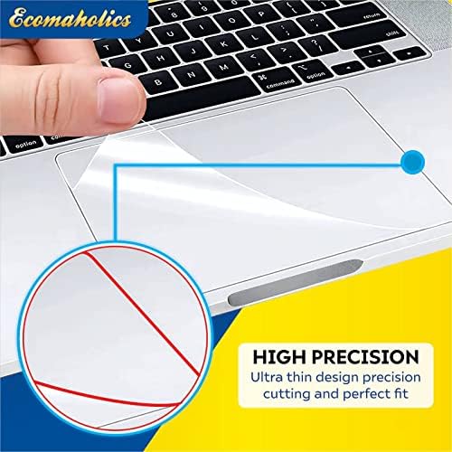 (2 броя) Защитно покритие тъчпада на лаптопа Ecomaholics за лаптоп MSI Pulse GL66 15,6 Инча, Прозрачно Защитно фолио