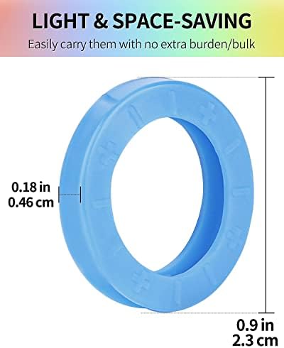 Uniclife 24 опаковане на Кръгли капачки за ключове с диаметър 0,9 инча, Калъфи за идентификатори на ключове, Протектори