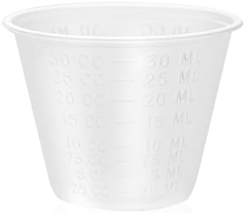 Чашки за лекарства Dealmed – 200 Размерите чашки за лекарства, със Степен, за еднократна употреба пластмасови чашки за