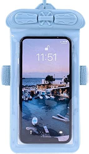 Калъф за телефон Vaxson, Съвместим с водоустойчив калъф OnePlus 8 Pro Dry Bag [Без защитно фолио за екрана] Син