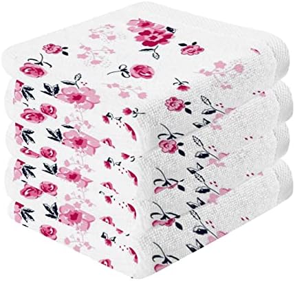 Комплект кърпи от памук Kigai, 6 опаковки, Добре Абсорбиращи и меки бебешки Кърпички за миене - 12x12 см, Кърпи за лице