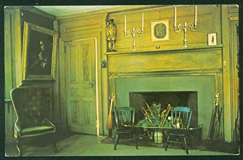 The Old Manse Little Parlor Конкорд, Масачузетс, на Войната за независимост, къща в джорджански стил, реколта картичка