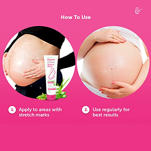 Mama ' s Choice най-Добрият крем за стрии за бременни майки. Ефективно предотвратява и намалява появата на стрии при