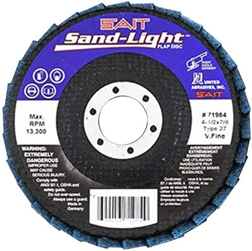 United Abrasives SAIT 71984 4-1/2 x 7/8 Пясъкостройно дискове с откидными Много ръбове
