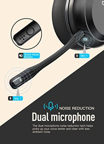 Безжични Слушалки COOSII P80C Bluetooth с Двоен микрофон и адаптер USB-ключ V5.0 КОМПЮТЪР, Домашен офис, Слушалки онлайн