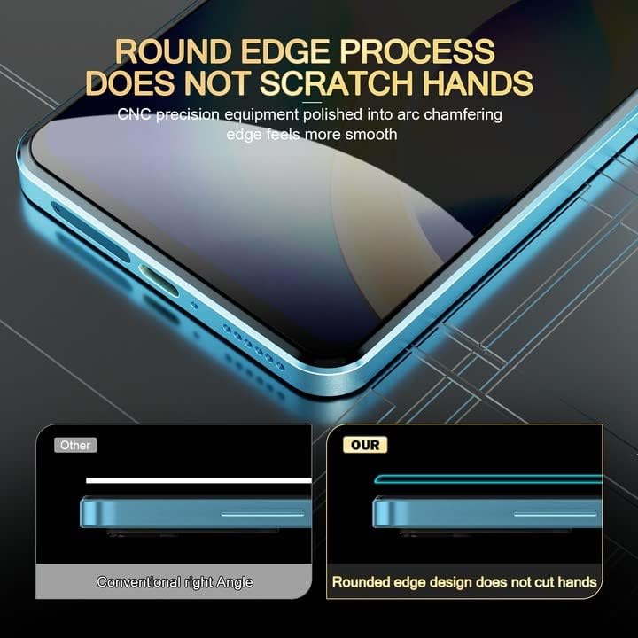 AKABEILA [3 опаковки] Защитно фолио за екран за поверителност на Samsung Galaxy A33 5G Privacy Glass Пълно Покритие Anti