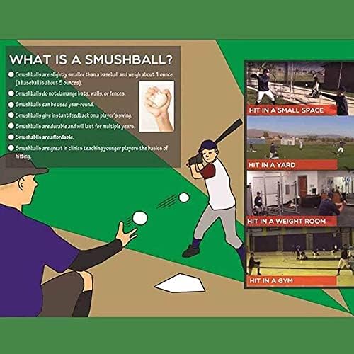 SMUSH BALLS Smushballs - Перфектният тренировъчен топка за бейзбол и софтбол навсякъде