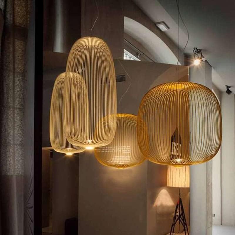 Дистанционно управление на Foscarini Spokes 1/2 Полилеи Осветление Модерна Led Подвесная лампа с регулируема яркост,