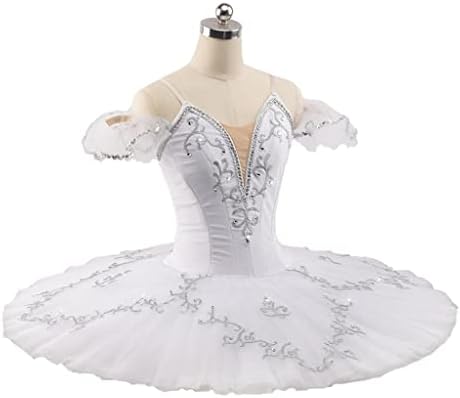 DINGZZ Балетное Професионални Балетное рокличка за момичета, Блинная пакетче за момичета на сцената, ястие за палачинки