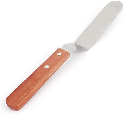 Ruilogod Дървена Дръжка на Нож от неръждаема стомана, Стъргало-на Плешката Сребристо-кафяв цвят (id: 612 d3f 70d 9af