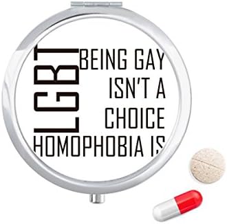 ЛГБТ Дъгата Флаг Избор Или Не на Калъф За Хапчета в Джоба Кутия За Съхранение на Лекарства Контейнер Опаковка