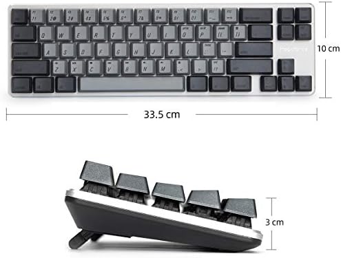 Механична клавиатура Детска Клавиатура Kailh Blue Switch С фиксирани клавишными капачки PBT с подсветка Мини дизайн (60%)