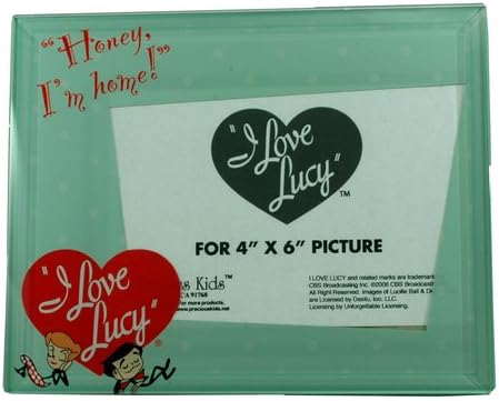 Комплект стъклени рамки за снимки I Love Lucy от 2 (4 X 6)