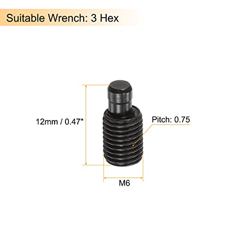 инсталационните болтове от Въглеродна Стомана uxcell M6x12-0.75 за струг с ЦПУ с Твердосплавной вложка, Притежателят