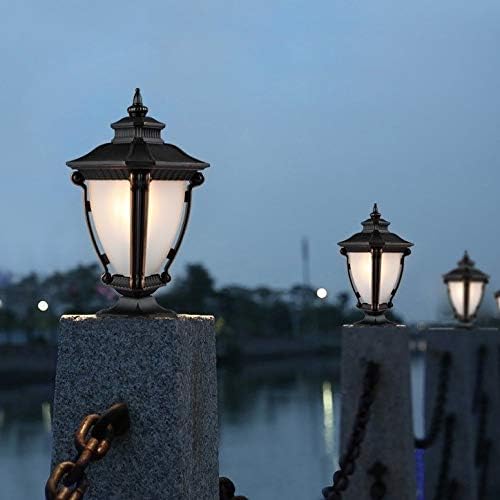 SJYDQ Уличен Лампа в Европейски Стил, Лампа за Ограда, Лампа за вратата На Двора, Водоустойчив Водоустойчив Светлина