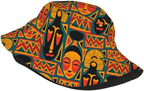 Африканска етническа племенен стил шапки кофа за жени, мъже и компактен шапка от Слънцето мода Рибар шапка през лятото,