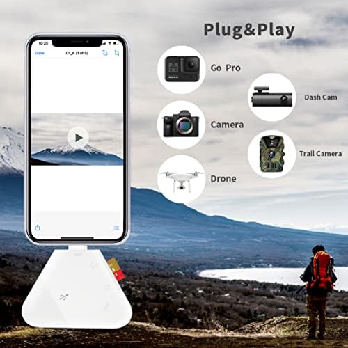 Четец на SD-карти за iPhone, Треугольное четец на карти с памет за iPhone, Щепсела и да играе билярд, помещение за гледане