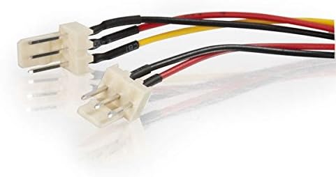 C2G/Кабели за свързване на 27391 3-пинов Y-образен кабел за захранване на вентилатора (4 инча)