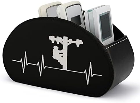Притежателите на Дистанционното Управление Heartbeat Lineman от Изкуствена Кожа, Модерен Настолен Органайзер, Кутия За