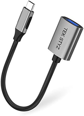 Адаптер Tek Styz USB-C USB 3.0 е обратно Съвместим с датчиците на LG 29WP60G-B OTG Type-C/PD USB 3.0 за мъже и жени.