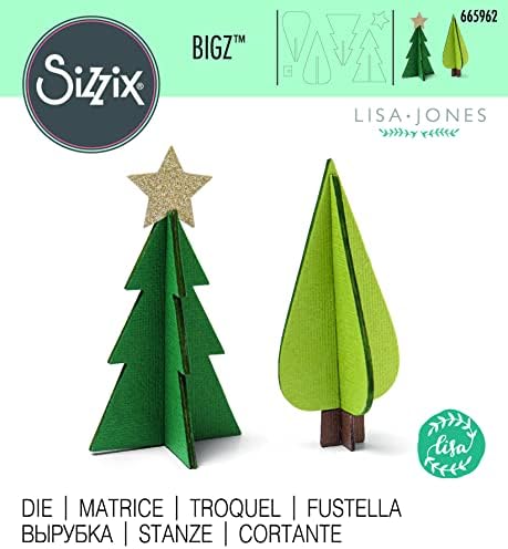 Коледни декорации Sizzix Sizzx Bigz Die от Лиза Джоунс | 665962 | Глава 3 2022, многоцветен