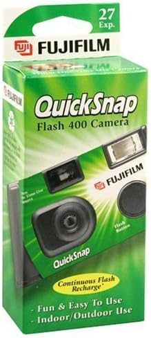 Еднократна 35-мм камера Fujifilm QuickSnap Flash 400 (1 опаковка), Бонус каишка за ръка + Качествена кърпа от микрофибър