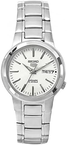 Мъжки часовник-гривна Seiko SNKA01 с 5 Автоматични Бели циферблатами от Неръждаема Стомана