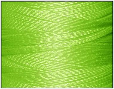 1 тънки конци За бродиране от висококачествен полиестер - лаймово-зелена P744-1100 ярда - 40 w