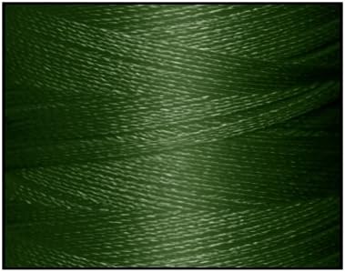 1 Тънки конци За бродиране от висококачествен полиестер - Тъмно Зелена Горска P714-1100 ярда - 40wt