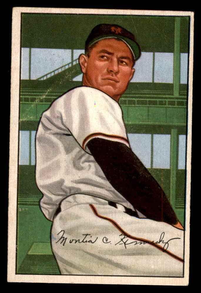 1952 Боуман 213 Монте Кенеди в Ню Йорк Джайентс (Бейзболна картичка), БИВШ Джайентс