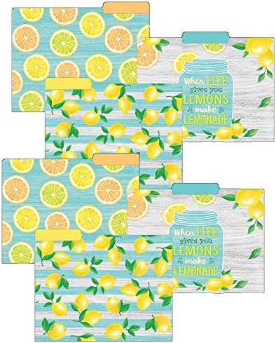 Учителят е създал ресурси Папка за файлове с размер от лимонова кора с размерите на буква, по 12 броя в опаковка, 2 опаковки