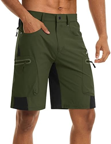 ЭКЛЕНТСОН Мъжки Туристически бързо съхнещи Летни Леки шорти-карго Ripstop, с джобове с цип