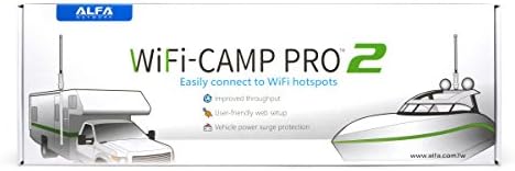 ALFA Network WiFi CampPro 2 Универсален Комплект Разширяване на обхвата на Wi-Fi/Интернет за Каравана/Дом на колела,